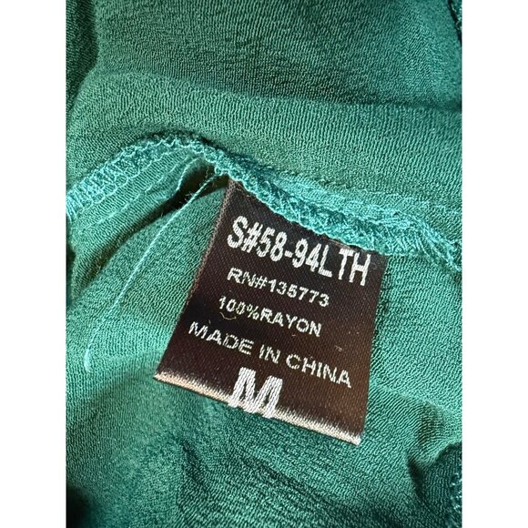 Karlie Green Hooded Top Lightweight Pullover Style Medium Drawstring - Picture 7 of 7